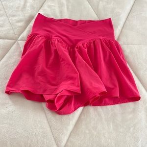 Hot Pink Flowy Shorts